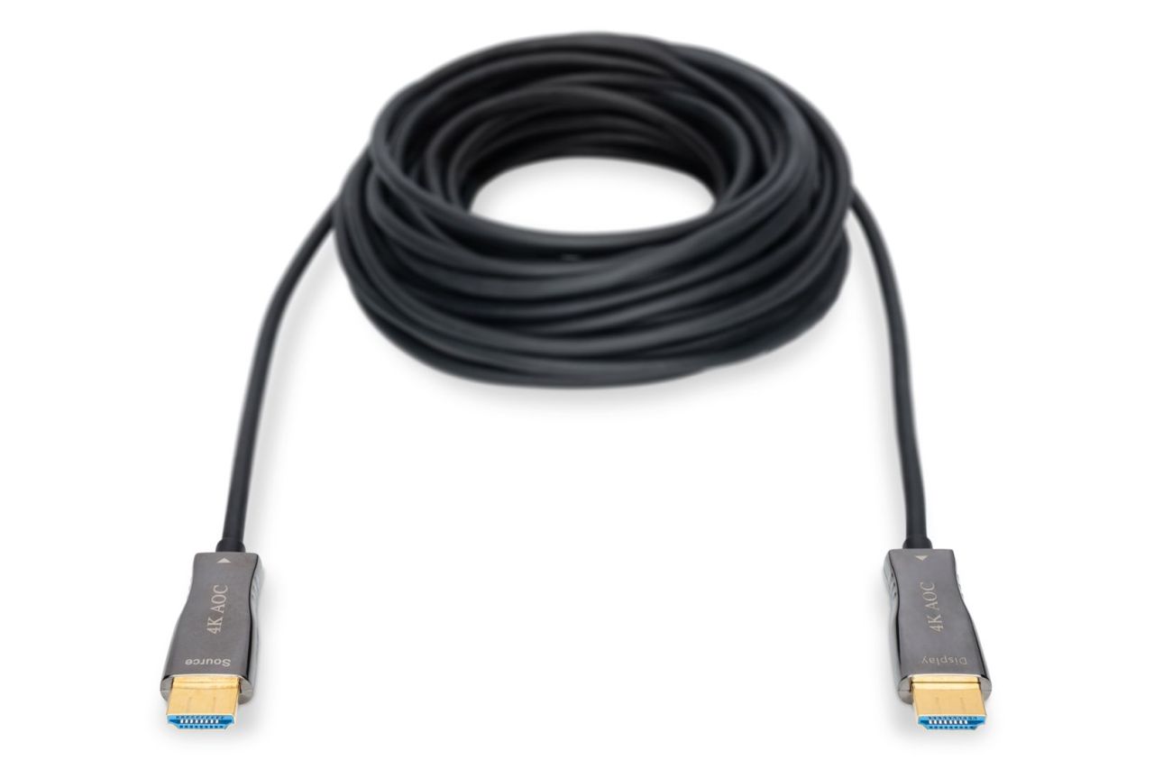 Digitus HDMI AOC Hybrid Fiber Optic Cable UHD 4K 30m Black