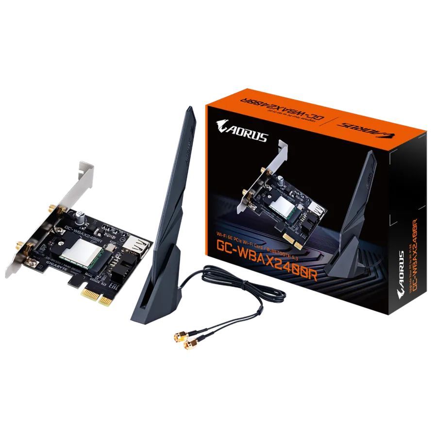 Gigabyte GC-WBAX2400R AX2400 Wireless Adapter PCI-Express Tri Band