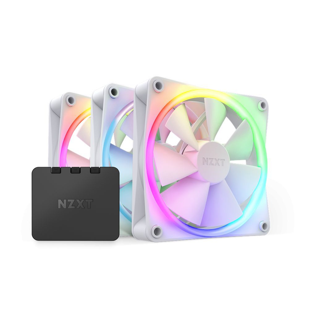 NZXT F120 RGB Triple Pack White