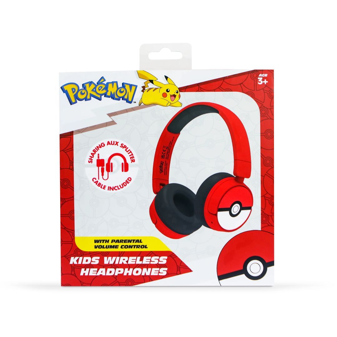 OTL Technologies Pokémon Pokeball Bluetooth Headset Red