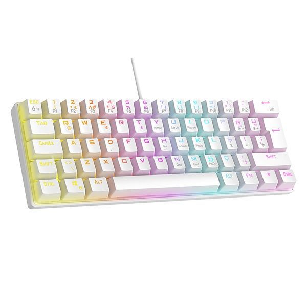 Rampage PLOWER K60 Mechanikus Gaming keyboard White US