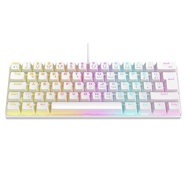 Rampage PLOWER K60 Mechanikus Gaming keyboard White US