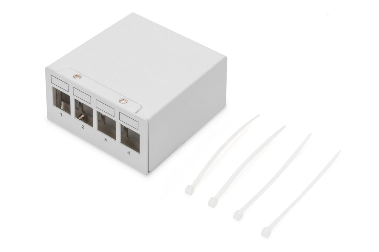 Digitus 4-port Patch Panel 1U Grey