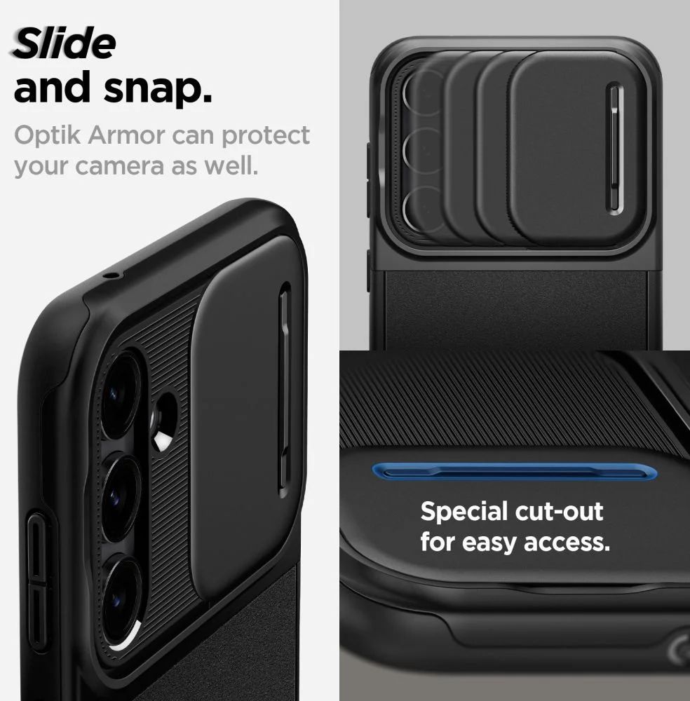 Spigen Optik Armor for Samsung Galaxy S23 FE Black