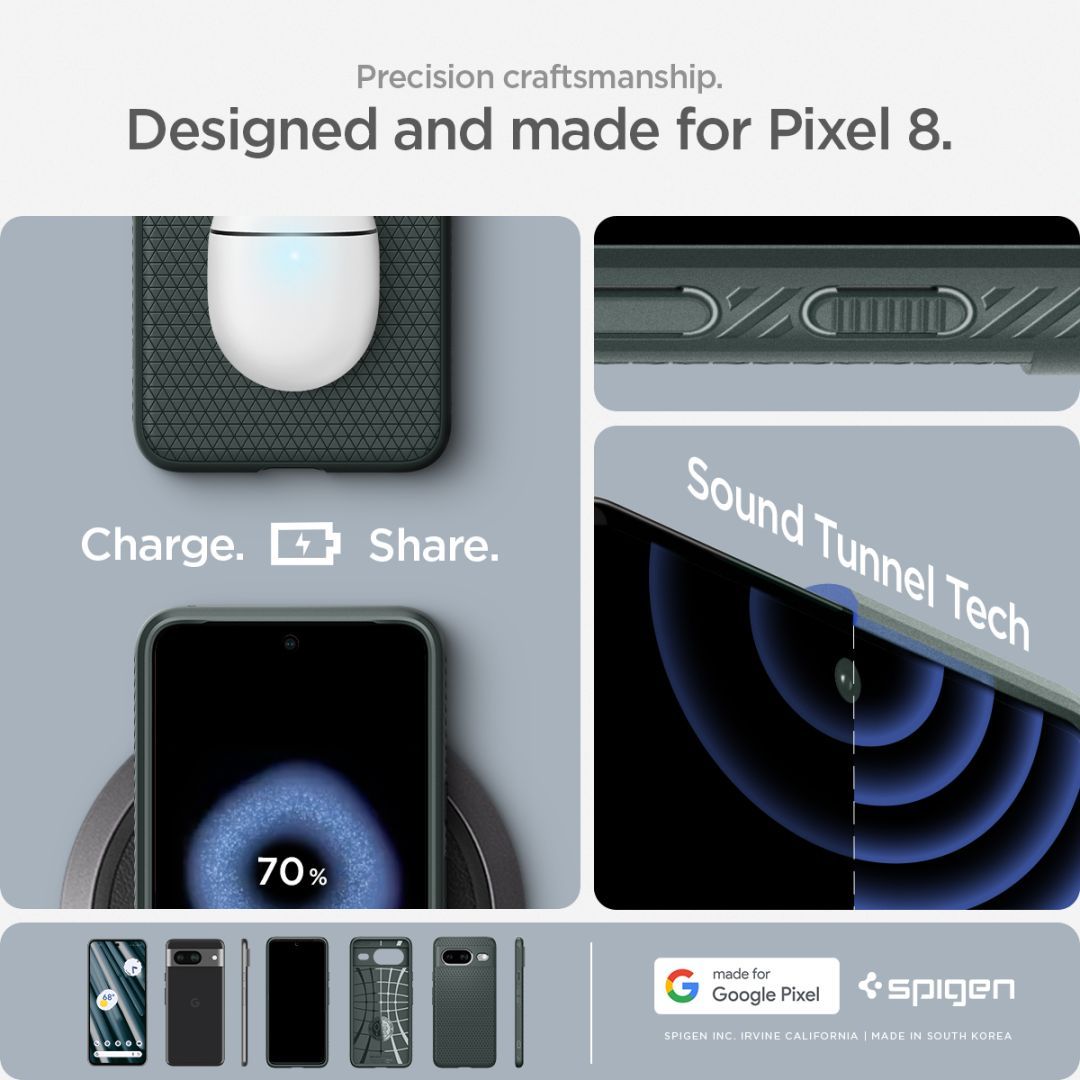 Spigen Google Pixel 8 Liquid Air Abyss Green