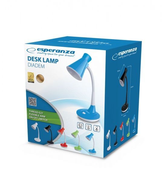 Esperanza ELD115W Deks Lamp E27 Diadem White