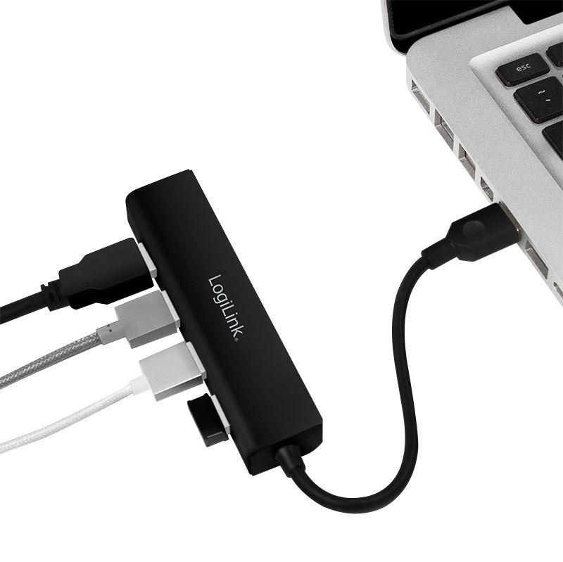 Logilink USB 3.0 Hub 4-port Black