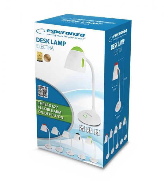 Esperanza ELD110G Deks Lamp E27 Electra Green