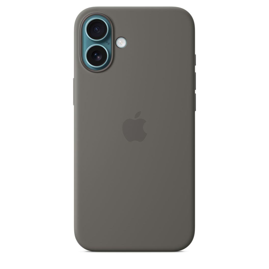 Apple iPhone 16 Plus Silicone Case with MagSafe Stone Gray