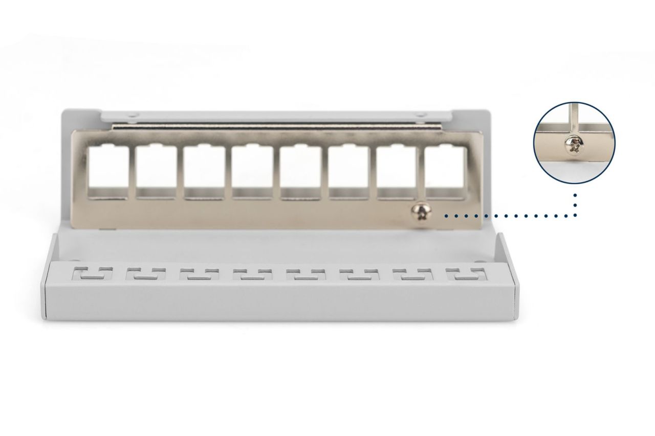 Digitus 8-port Patch Panel 1U Grey