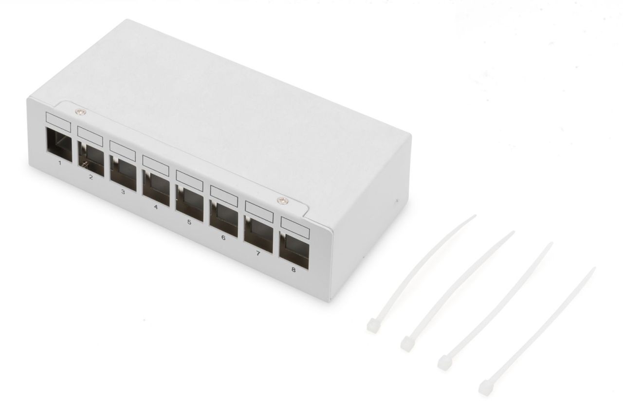 Digitus 8-port Patch Panel 1U Grey