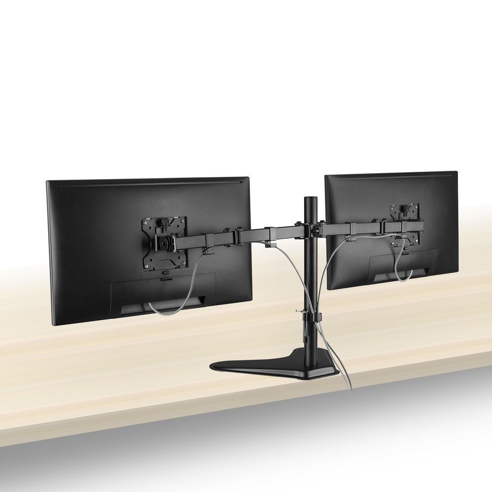 ACT AC8320 Monitor desk stand 2 screens up to 35" VESA Black