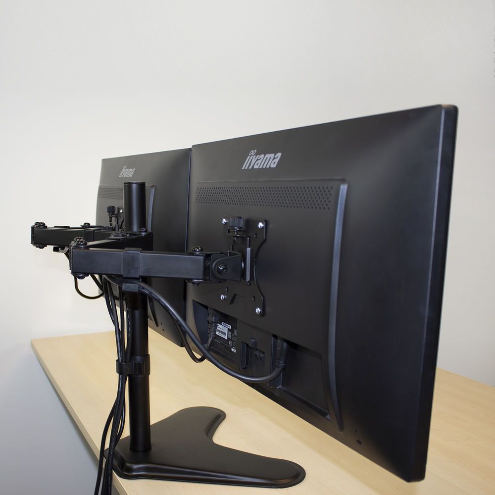 ACT AC8320 Monitor desk stand 2 screens up to 35" VESA Black
