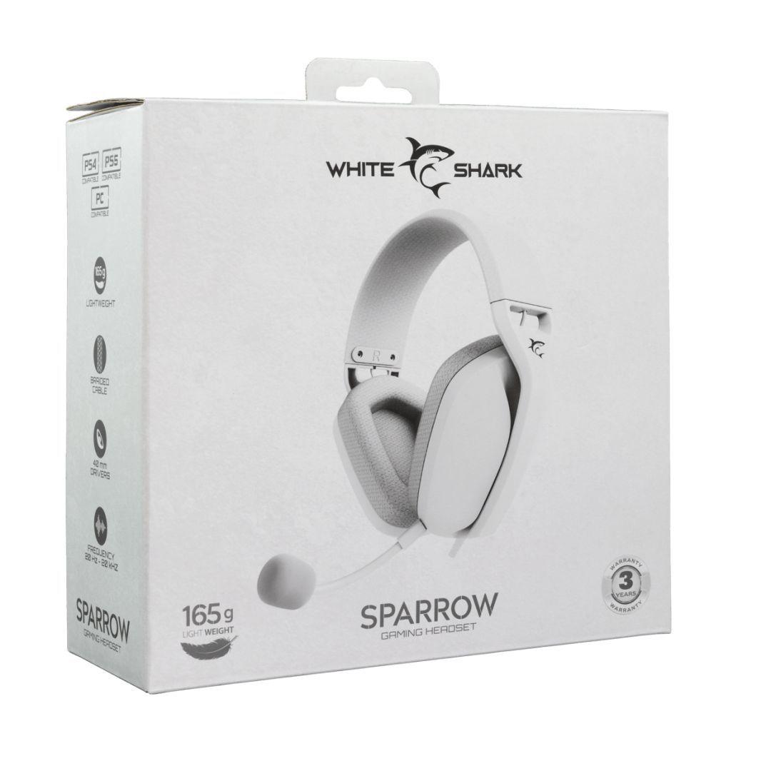 White Shark GH-2443W Sparrow Gaming Headset White