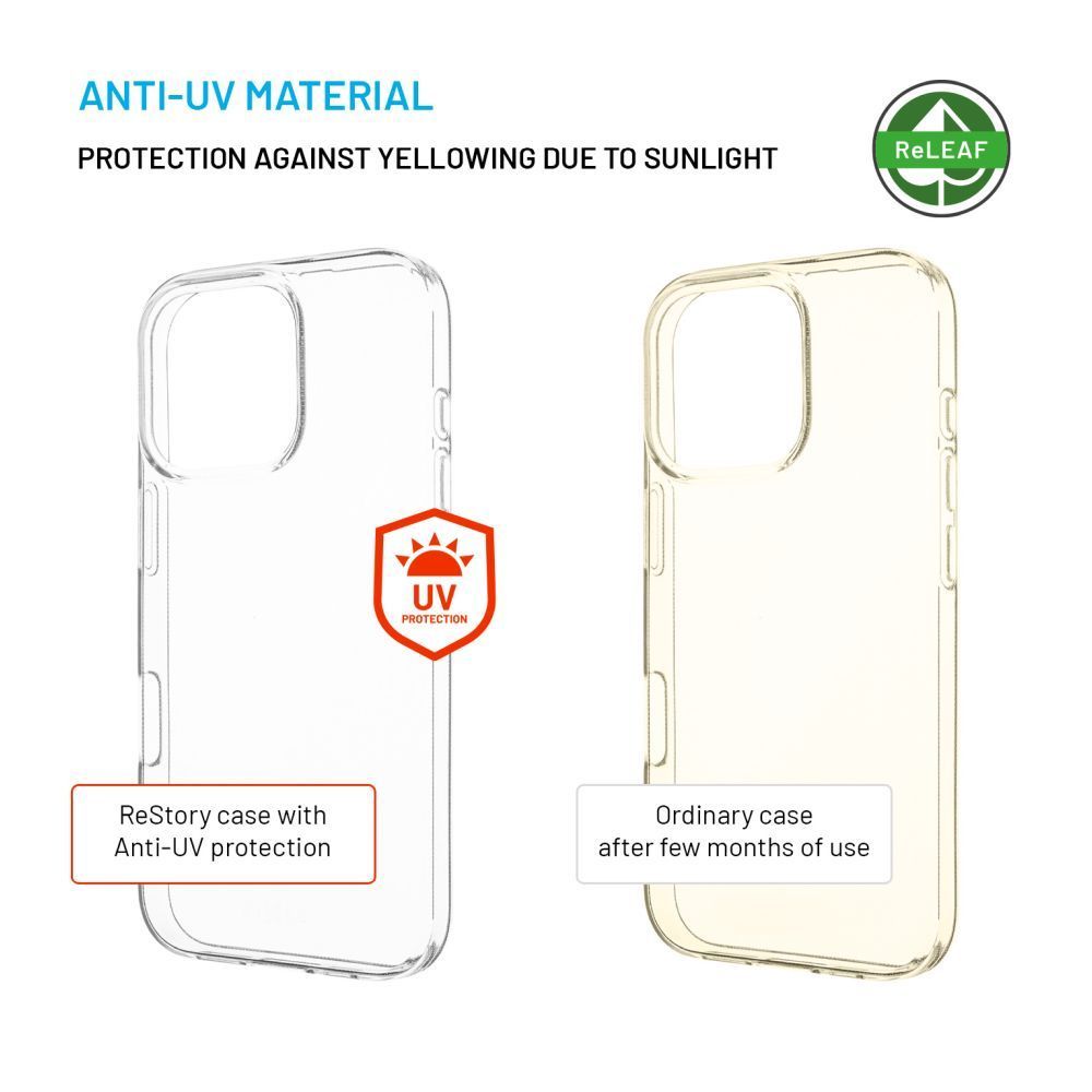 FIXED AntiUV TPU géltok Apple iPhone 16 Pro készülékhez, átlátszó