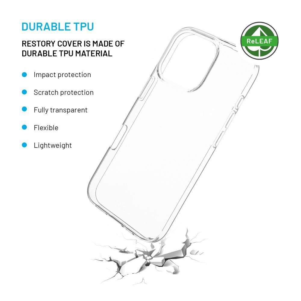 FIXED AntiUV TPU géltok Apple iPhone 16 Pro készülékhez, átlátszó