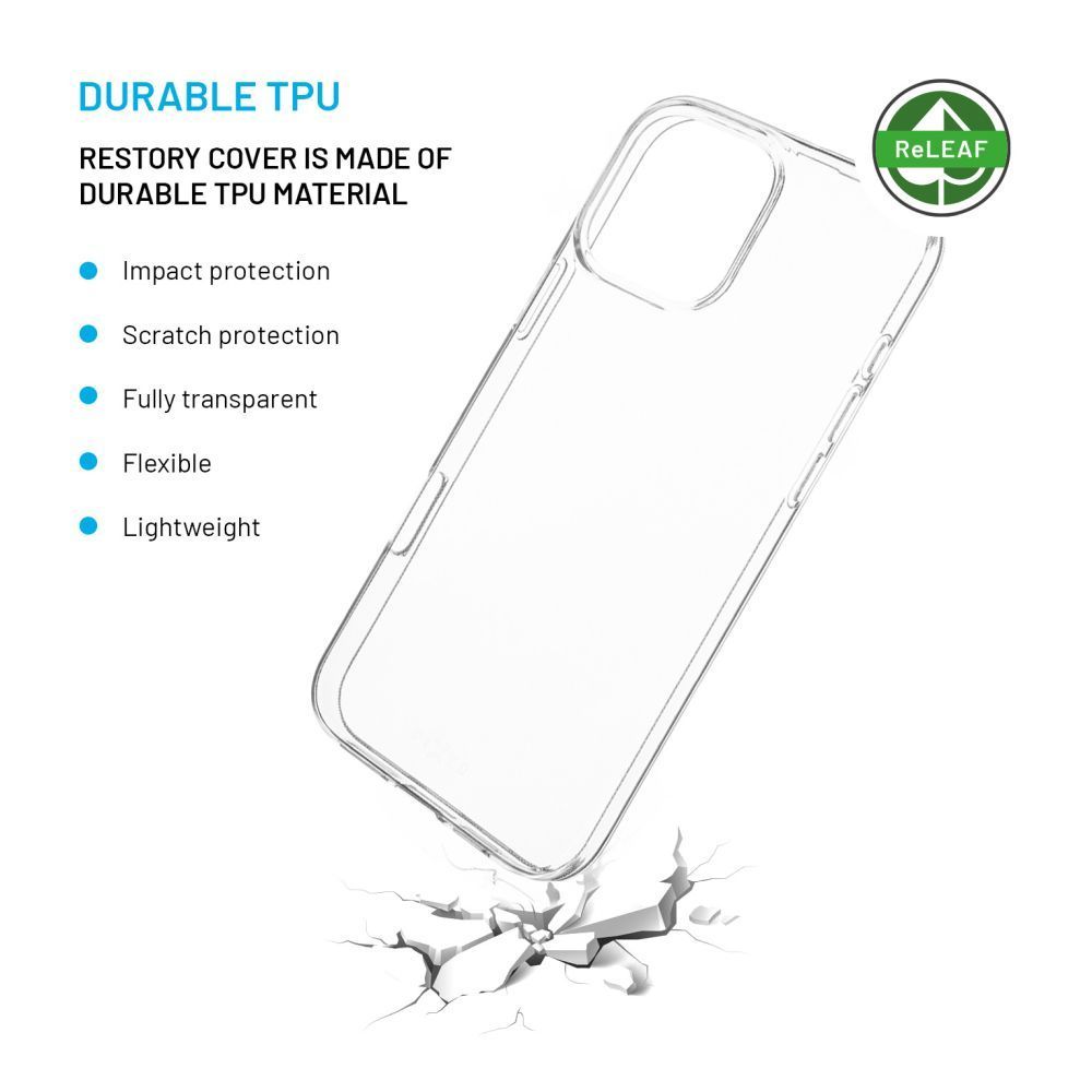 FIXED AntiUV TPU géltok Apple iPhone 16 Pro Max készülékhez, átlátszó