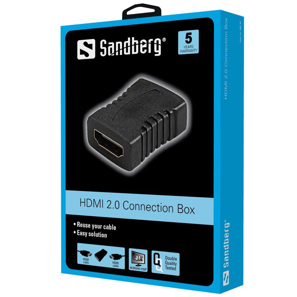 Sandberg HDMI 2.0 Connection F/F Black