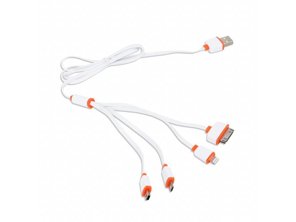 Platinet Omega 4-in-1 Universal Charging Cable White