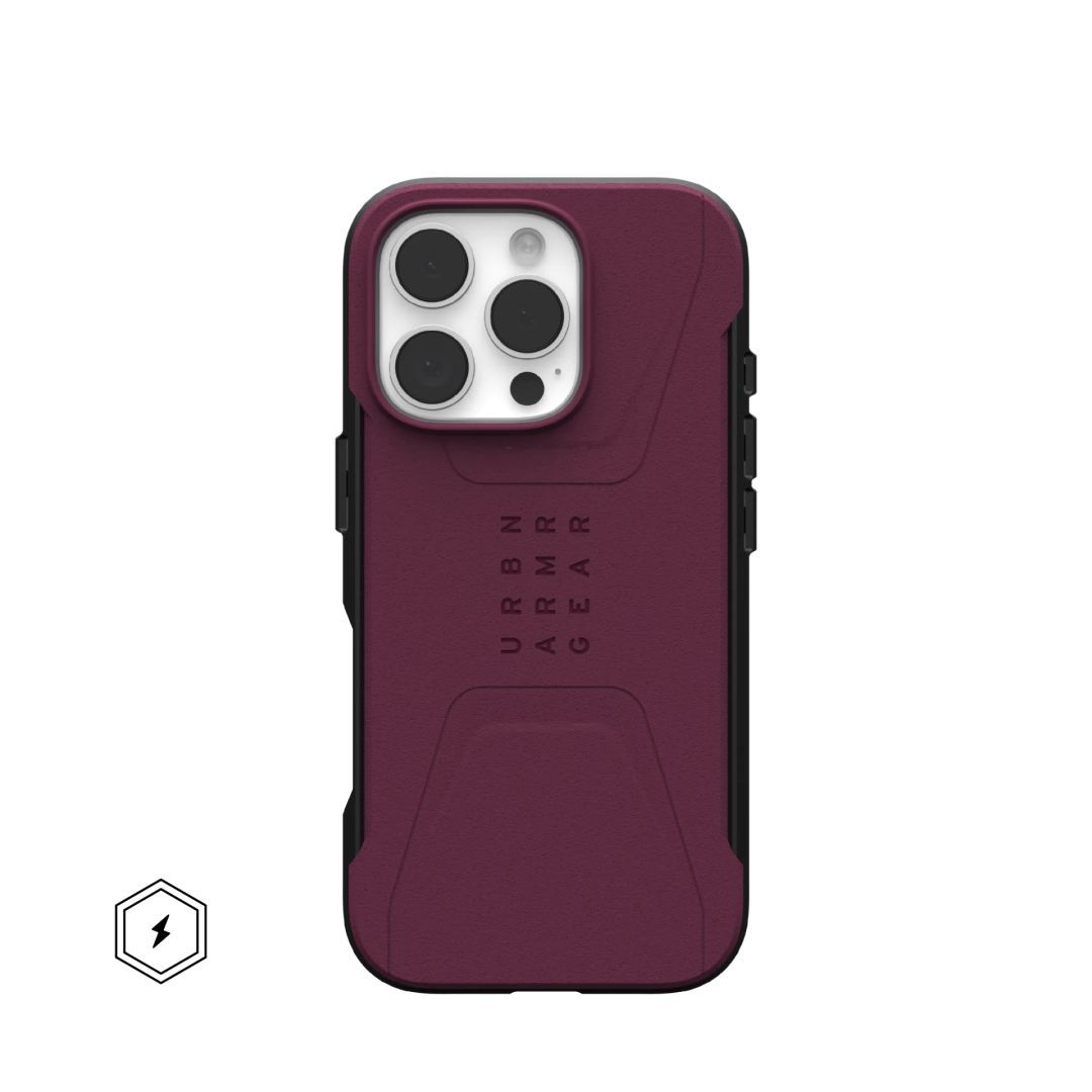 UAG Civilian Magsafe iPhone 16 Pro Bordeaux