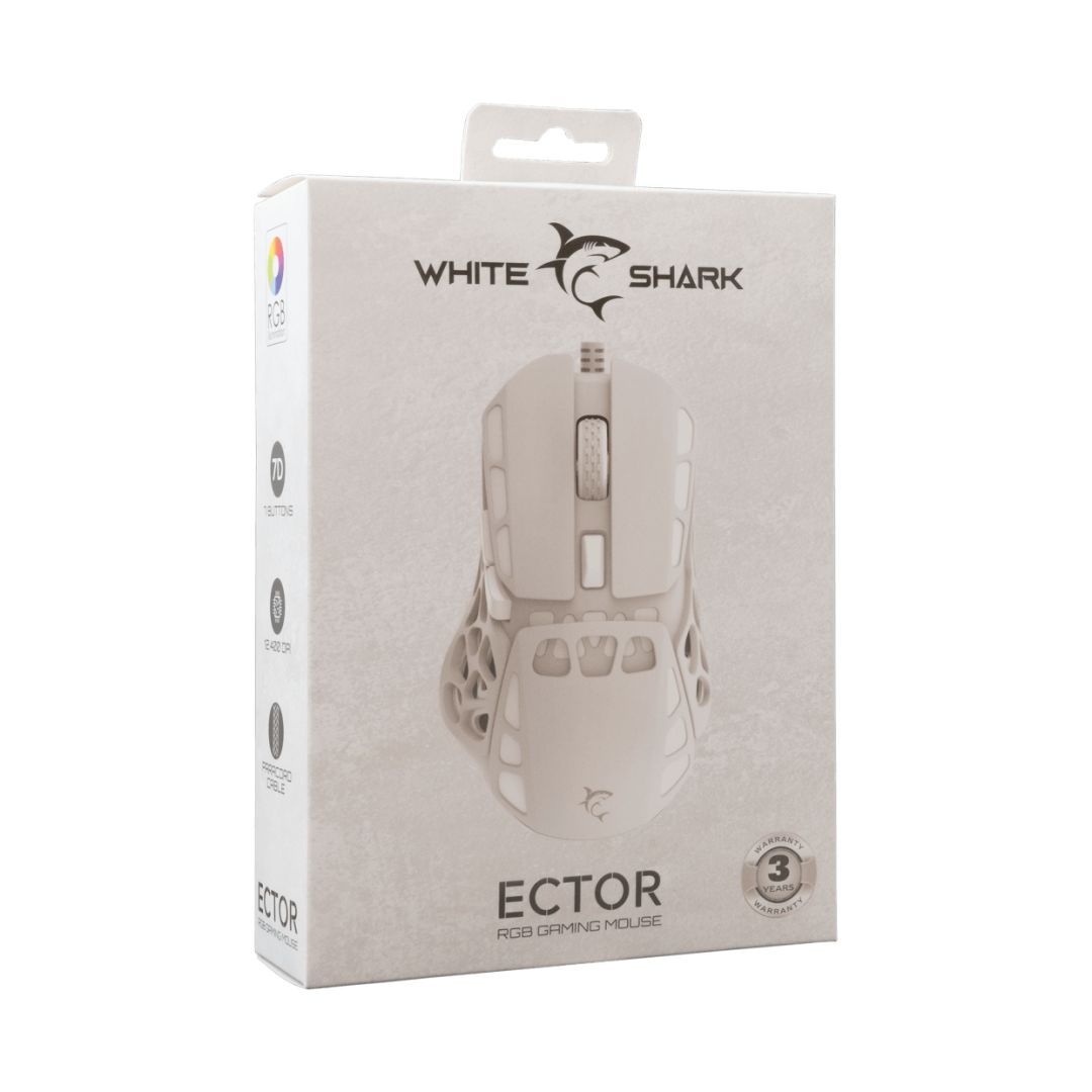 White Shark GM-5016W Ector Gaming mouse White