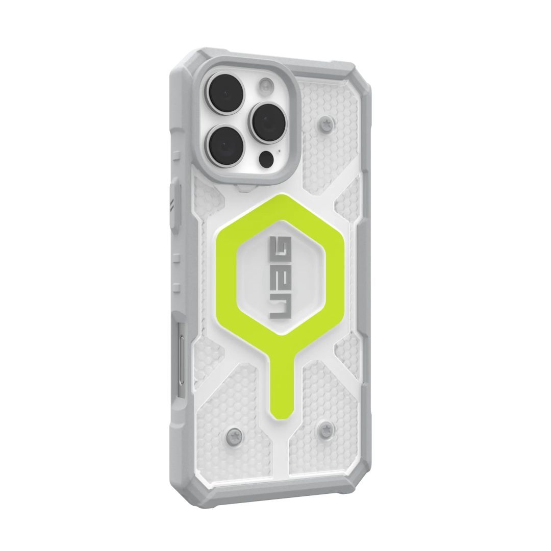 UAG Pathfinder Clear Magsafe iPhone 16 Pro Max Active Neon