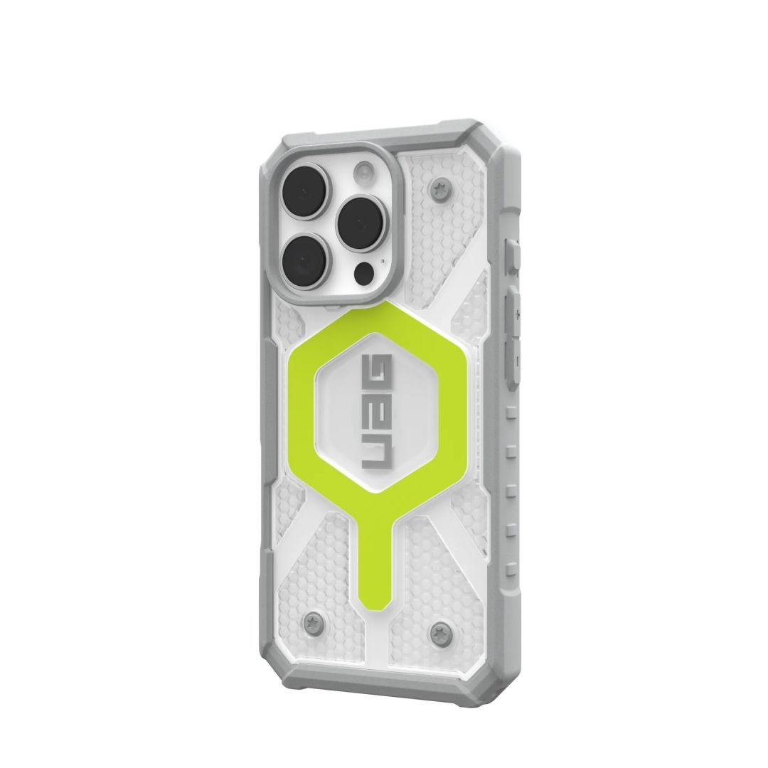 UAG Pathfinder Clear Magsafe iPhone 16 Pro Active Neon