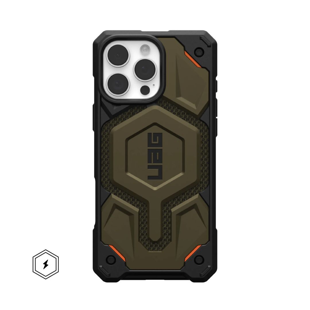 UAG Monarch Pro Magsafe iPhone 16 Pro Max Kevlar Element Green