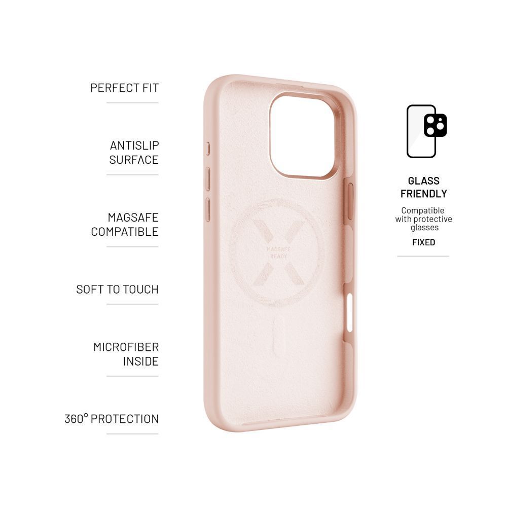 FIXED MagFlow tok Apple iPhone 16 Pro Max-hoz, pink