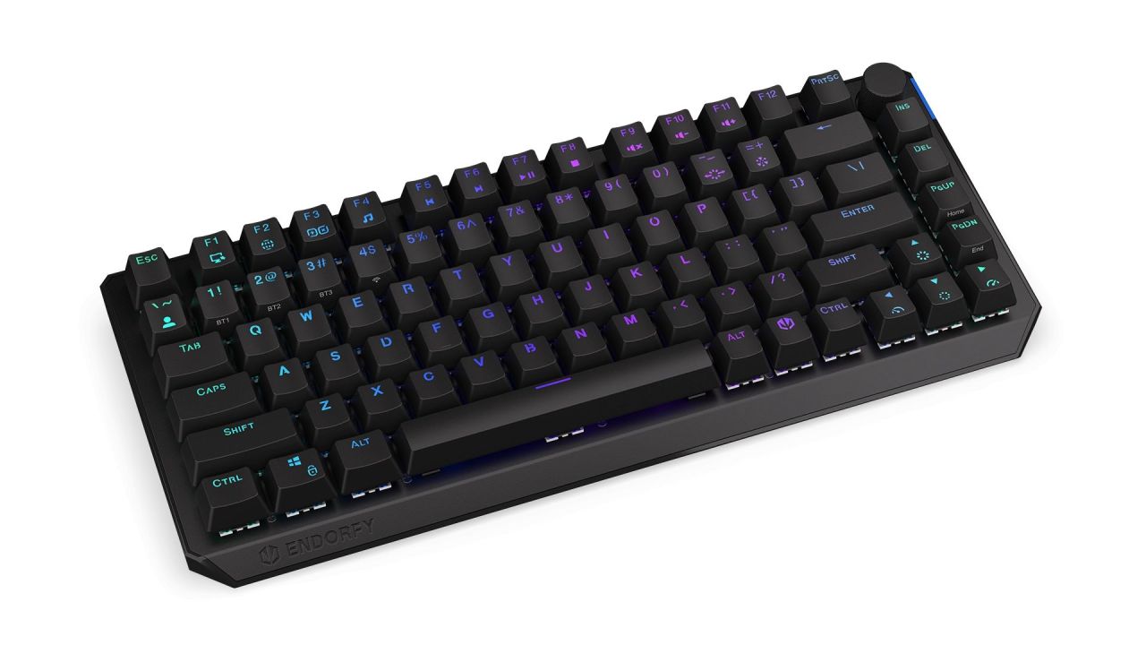 Endorfy Thock 75% Wireless Black Switch Mechanical Keyboard Black US