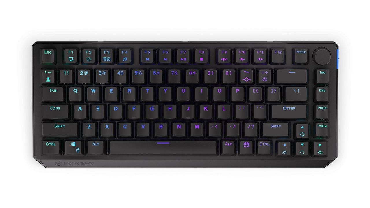 Endorfy Thock 75% Wireless Black Switch Mechanical Keyboard Black US