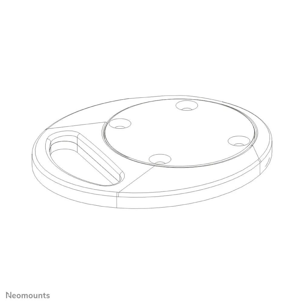 Neomounts FPMA-D9GROMMET desk mount grommet plate Silver