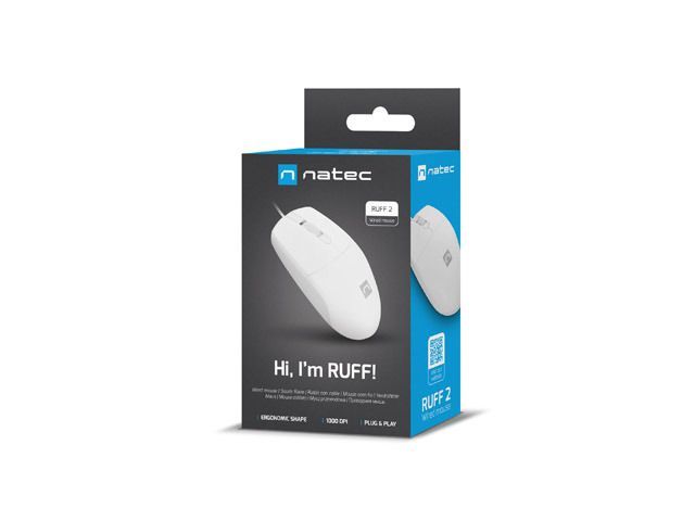 natec Ruff 2 Mouse White