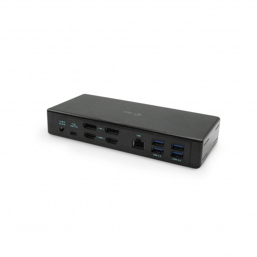 I-TEC USB-C Quattro Display Docking Station with Power Delivery 85W Black