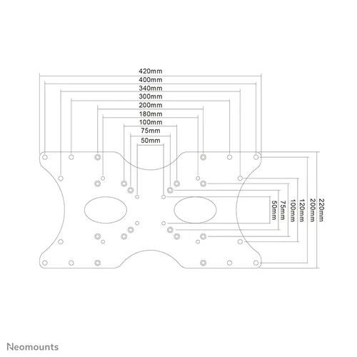 Neomounts FPMA-VESA400 VESA adapter Silver