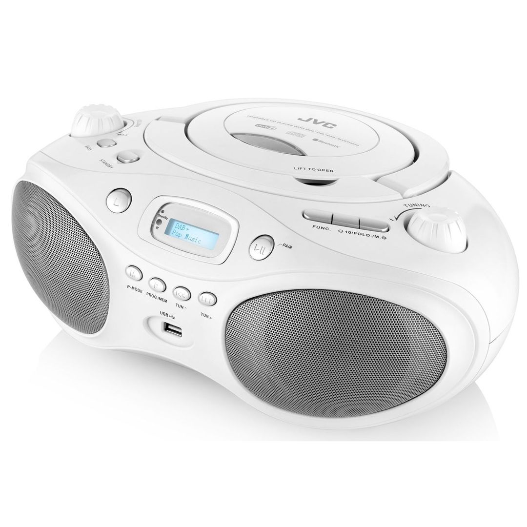 JVC RD-E661W-DAB Boombox White