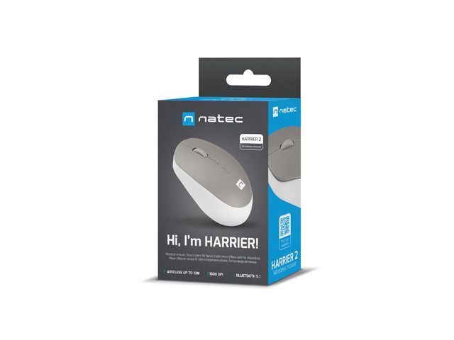 natec Harrier 2 Wireless Bluetooth Mouse White/Gray