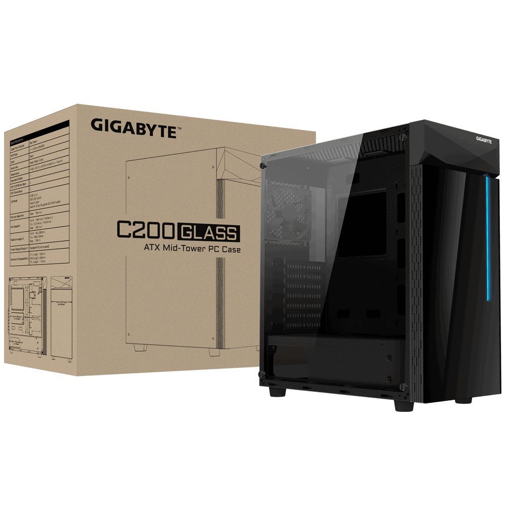 Gigabyte C200 Glass Black