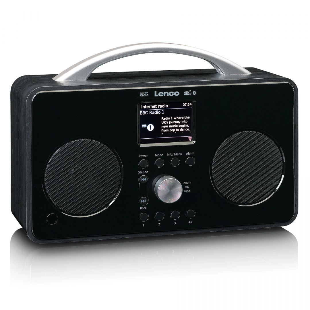 Lenco PIR-645WH Internet DAB FM RADIO Bluetooth Black