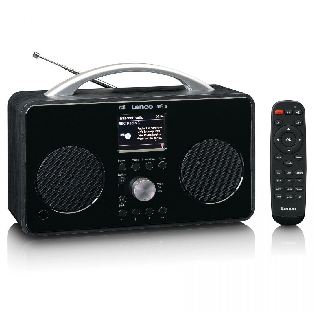 Lenco PIR-645WH Internet DAB FM RADIO Bluetooth Black