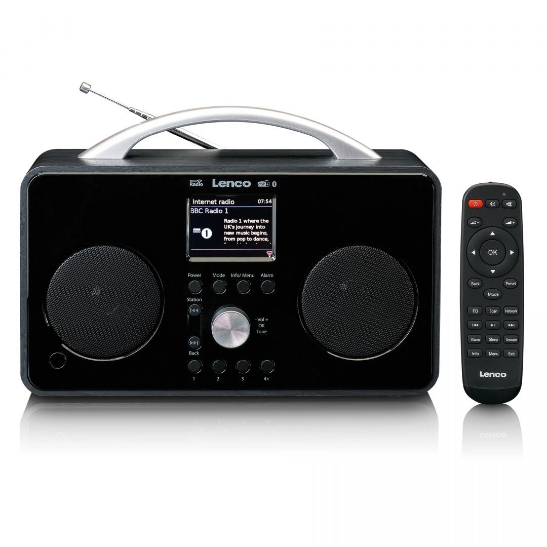 Lenco PIR-645WH Internet DAB FM RADIO Bluetooth Black