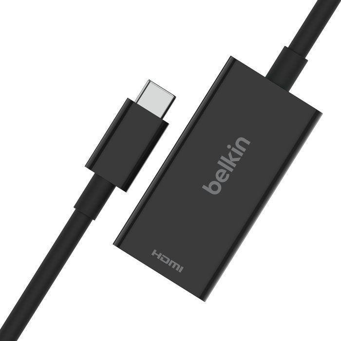 Belkin Connect USB-C to HDMI 2.1 Adapter (8K, 4K, HDR compatible) Black