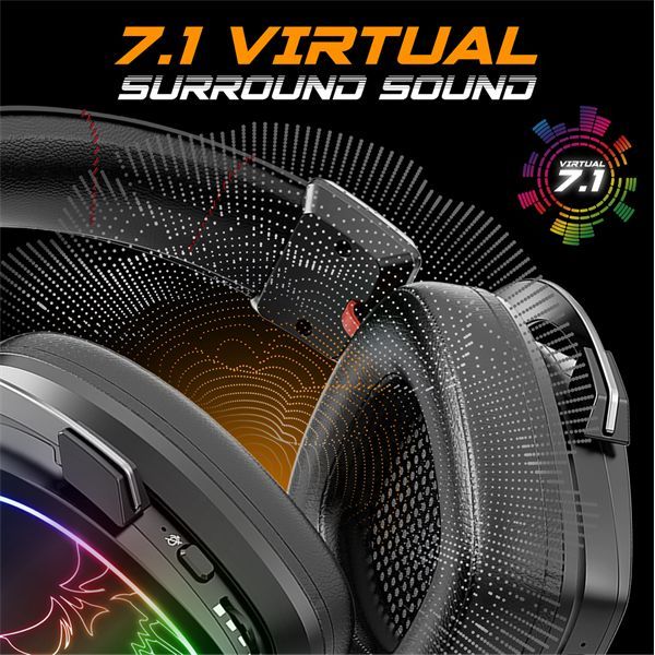 Spirit Of Gamer XPERT XH1500 Wireless Bluetooth RGB Gaming Headset Black