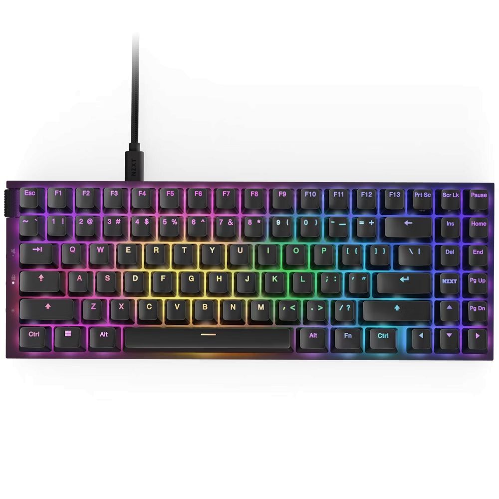 NZXT Function 2 MiniTKL Gaming Keyboard Matte Black UK