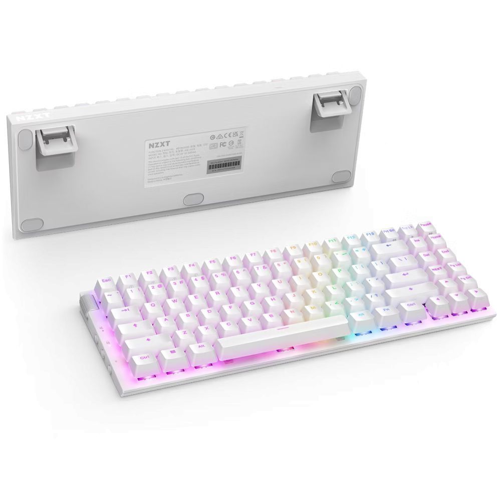 NZXT Function 2 MiniTKL Gaming Keyboard Matte White UK