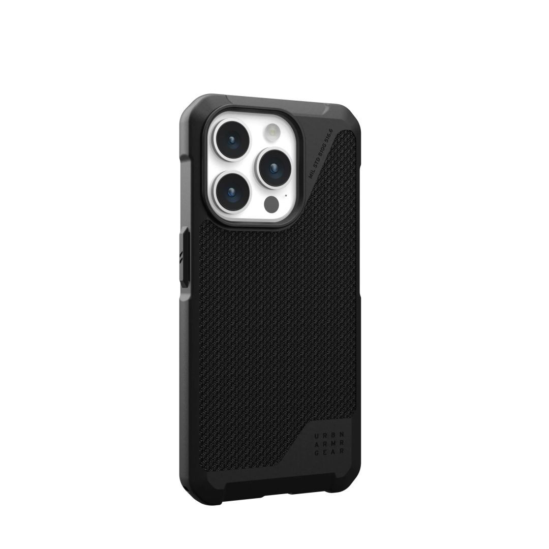 UAG Metropolis LT case for MagSafe iPhone 15 Pro Kevlar Black