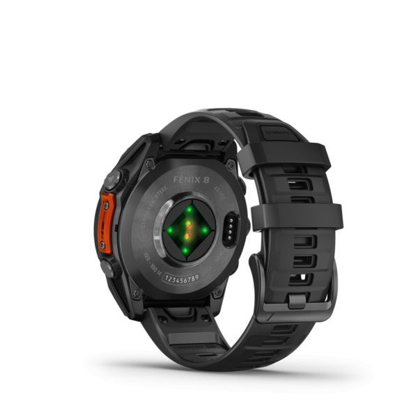 Garmin fenix 8 Slate Gray with Black Silicone Band