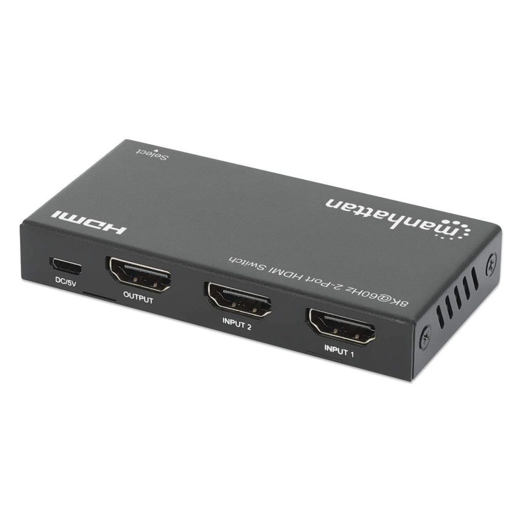 Manhattan 8K 60Hz 2-Port HDMI Switch