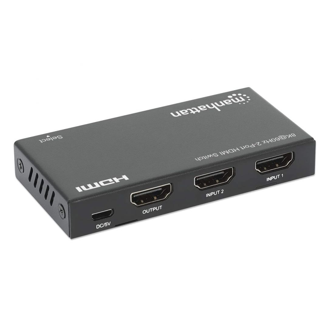 Manhattan 8K 60Hz 2-Port HDMI Switch