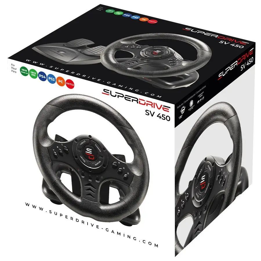 Subsonic SV 450 Superdrive Steering Wheel Black